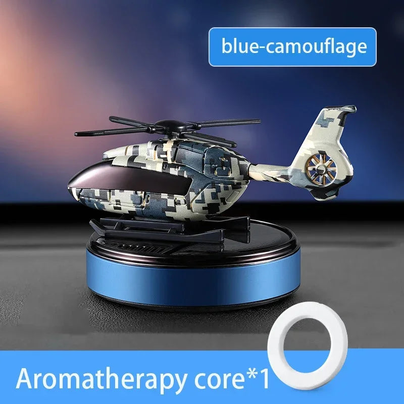 Solar-Powered Helicopter Air Freshener for Car