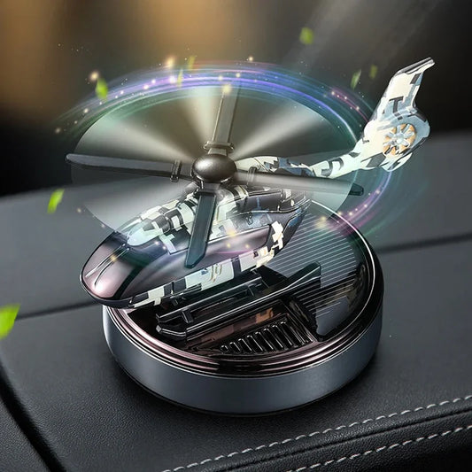 Solar-Powered Helicopter Air Freshener for Car