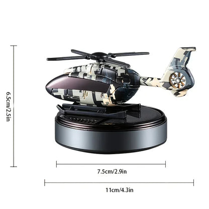 Solar-Powered Helicopter Air Freshener for Car