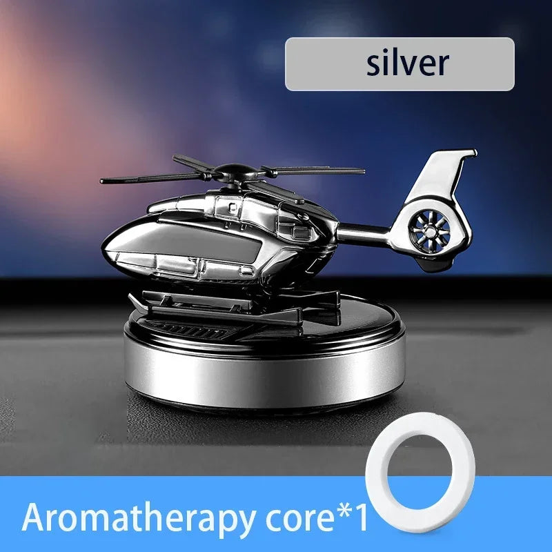 Solar-Powered Helicopter Air Freshener for Car