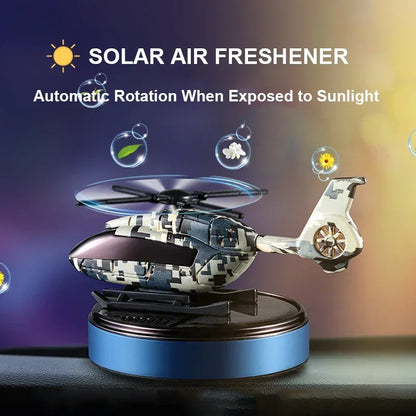 Solar-Powered Helicopter Air Freshener for Car