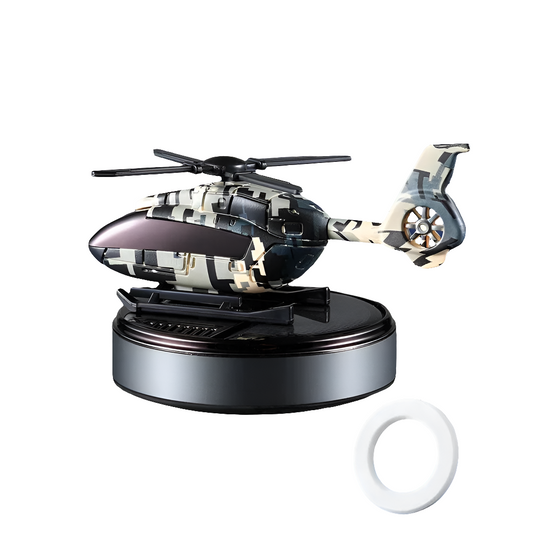Solar-Powered Helicopter Air Freshener for Car